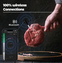 Termómetro para cocinar y freír - WIFI con APP para freír - Repetidor asegura larga distancia al móvil - Horno, parrilla o sartén.