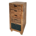 Chest of drawers - Drawer tower - Sideboard California natural mango wood - W 40 / H 92 cm