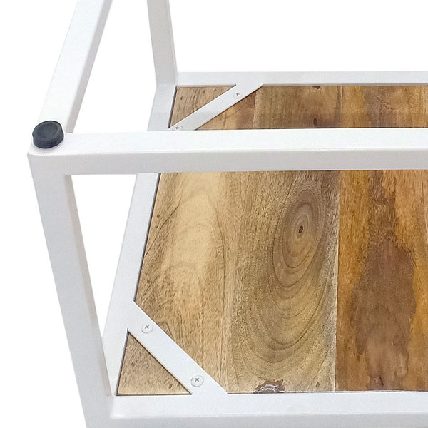 Juego de mesa de centro con 2 mesas nido cuadradas - Seattle - estructura de metal