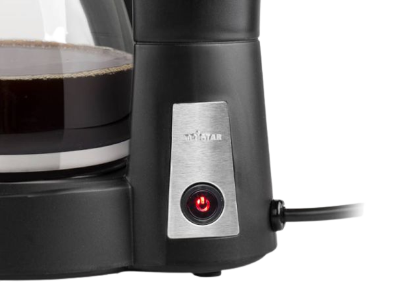 Cafetera - Compacta con solo 550 W - Volumen 0,6 litros