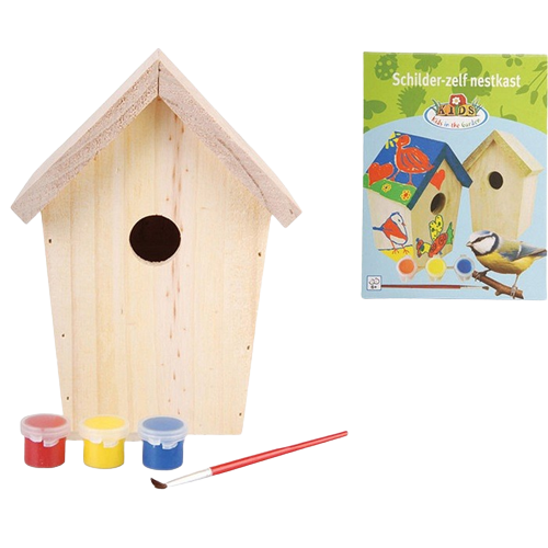 Caja nido/caja para pájaros modelo Abuelos - Conjunto Hazlo junto con los nietos