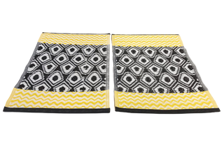 Comprar amarillo-negro-blanco Manteles individuales - 40 x 60 cm - Interior, terraza, playa o camping