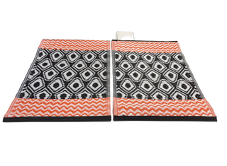 Buy orange-black-white Placemats - 40 x 60 cm - Indoors, the terrace, beach or camping