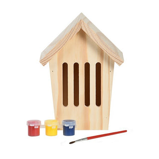 Casa de mariposas con set de pintura - Decora tu propia casa de mariposas - Set Hazlo con los nietos