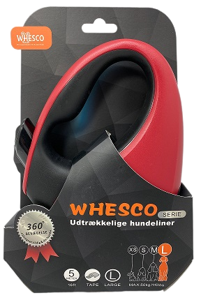 Whesco flexline 5 metros de largo - Con cinta reflectante - 3 tallas